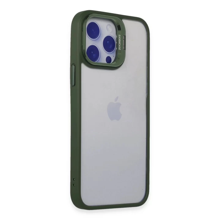 Joko iPhone 14 Pro Kılıf Roblox Lens Standlı Kapak - Koyu Yeşil