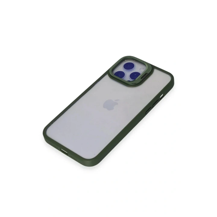Joko iPhone 14 Pro Kılıf Roblox Lens Standlı Kapak - Koyu Yeşil