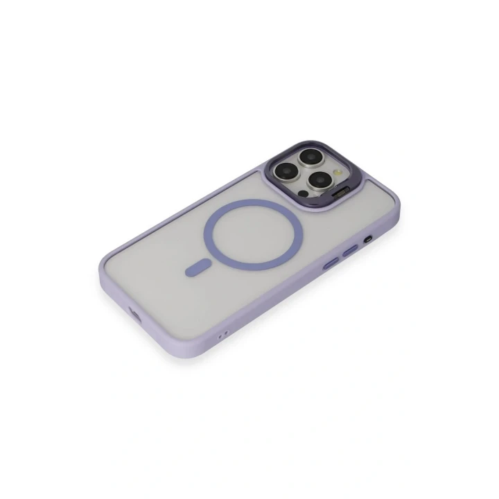 Joko iPhone 15 Pro Kılıf Roblox Lens Magsafe Standlı Kapak - Lila