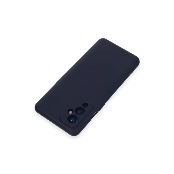One Plus 9 Kılıf Nano içi Kadife Silikon - Lacivert
