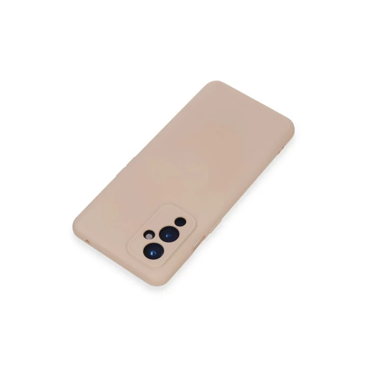 One Plus 9 Kılıf Nano içi Kadife Silikon - Pudra