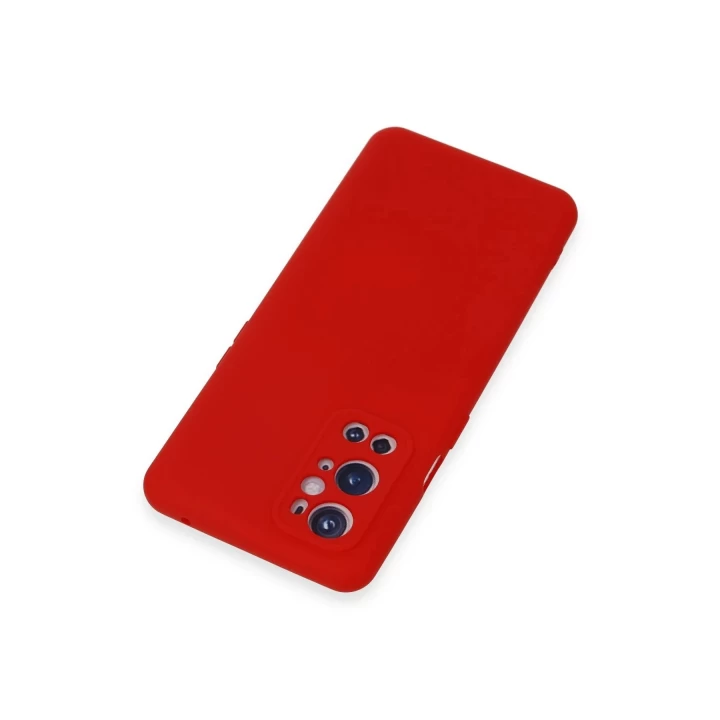One Plus 9 Pro Kılıf Nano içi Kadife Silikon - Kırmızı