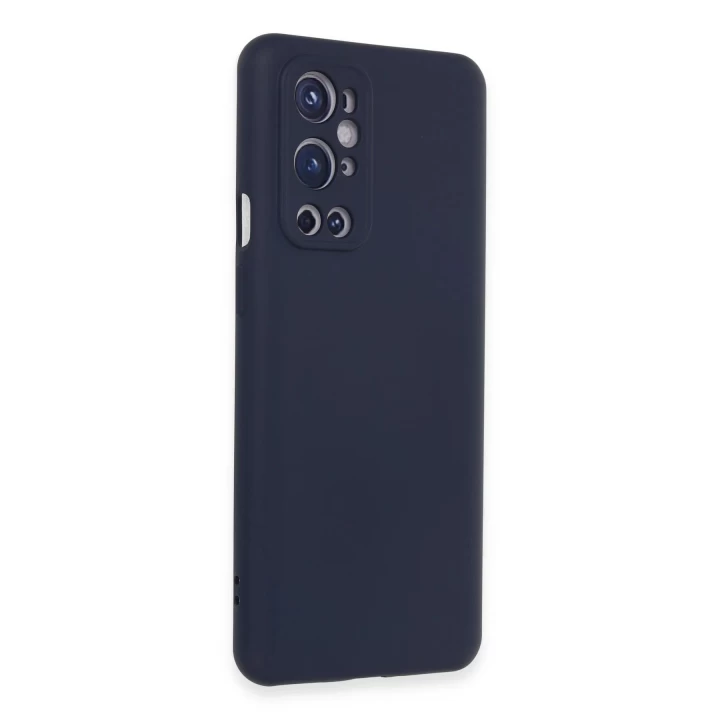 One Plus 9 Pro Kılıf Nano içi Kadife Silikon - Lacivert