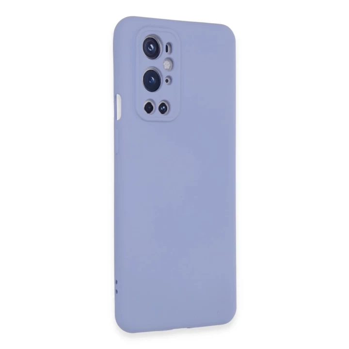 One Plus 9 Pro Kılıf Nano içi Kadife Silikon - Mavi