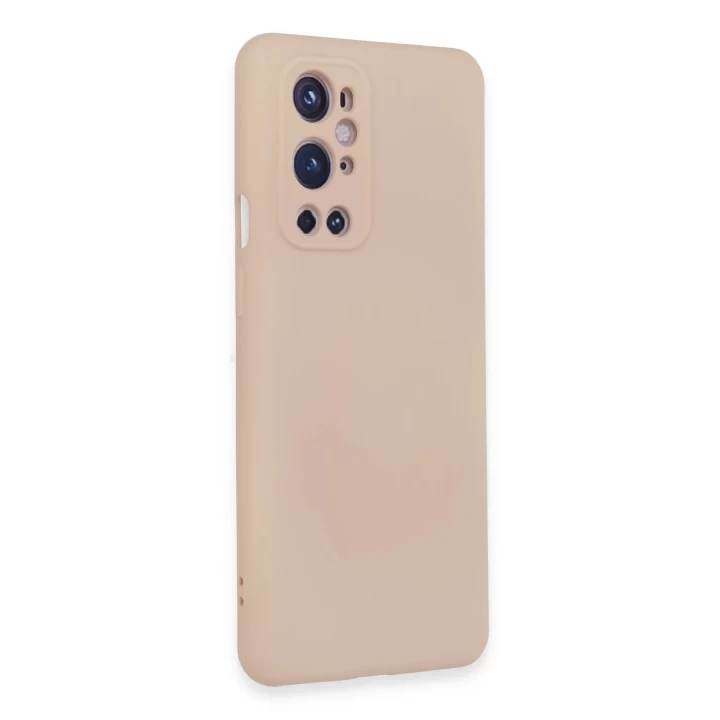 One Plus 9 Pro Kılıf Nano içi Kadife Silikon - Pudra