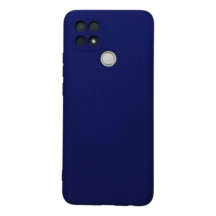 Oppo A15 Kılıf Nano içi Kadife Silikon - Lacivert