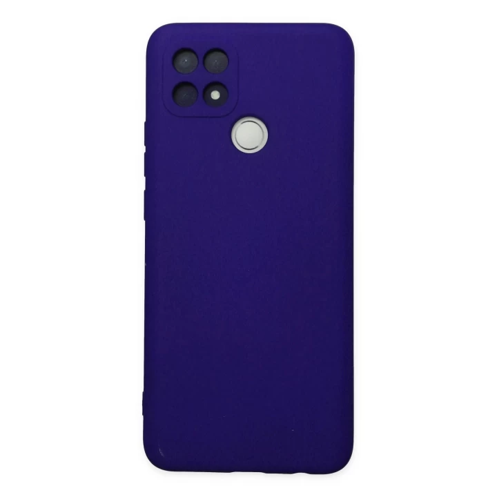 Oppo A15 Kılıf Nano içi Kadife Silikon - Mor
