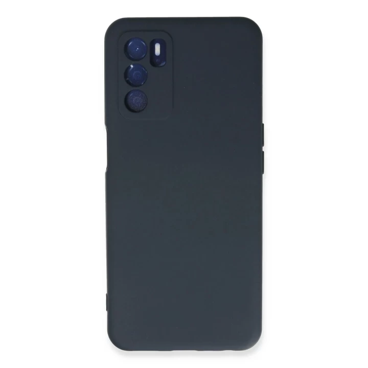 Oppo A16 Kılıf Nano içi Kadife Silikon - Lacivert