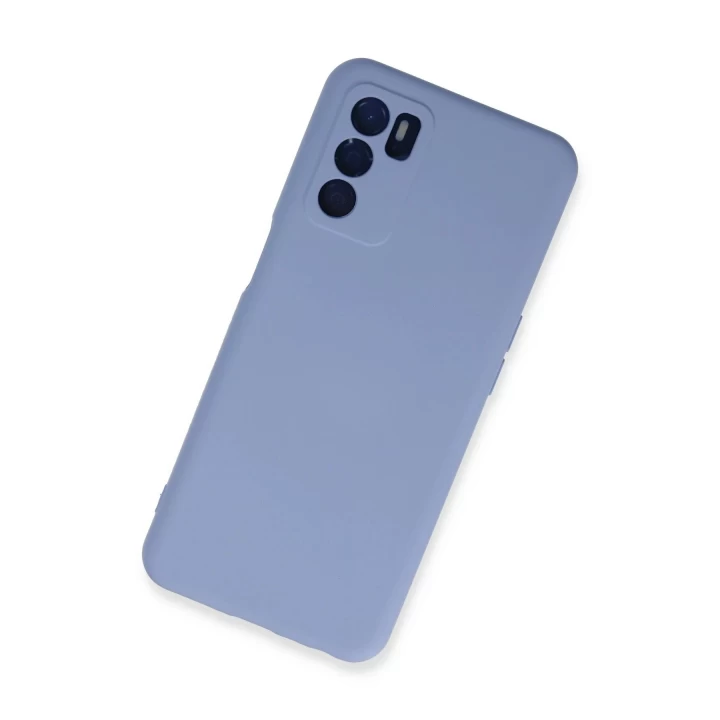Oppo A16 Kılıf Nano içi Kadife Silikon - Lila