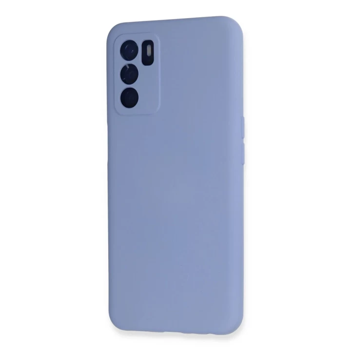 Oppo A16 Kılıf Nano içi Kadife Silikon - Lila