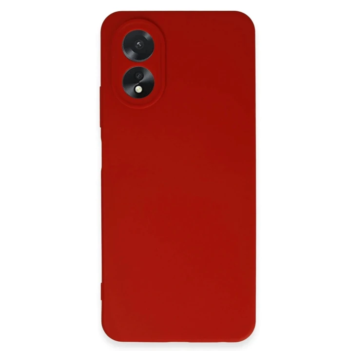 Oppo A38 Kılıf First Silikon - Kırmızı