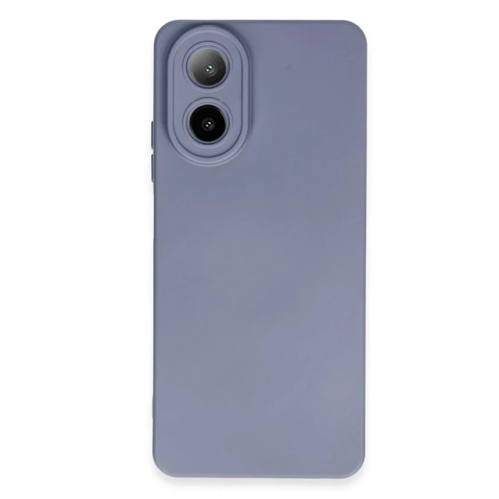 Oppo A38 Kılıf Nano içi Kadife Silikon - Gri