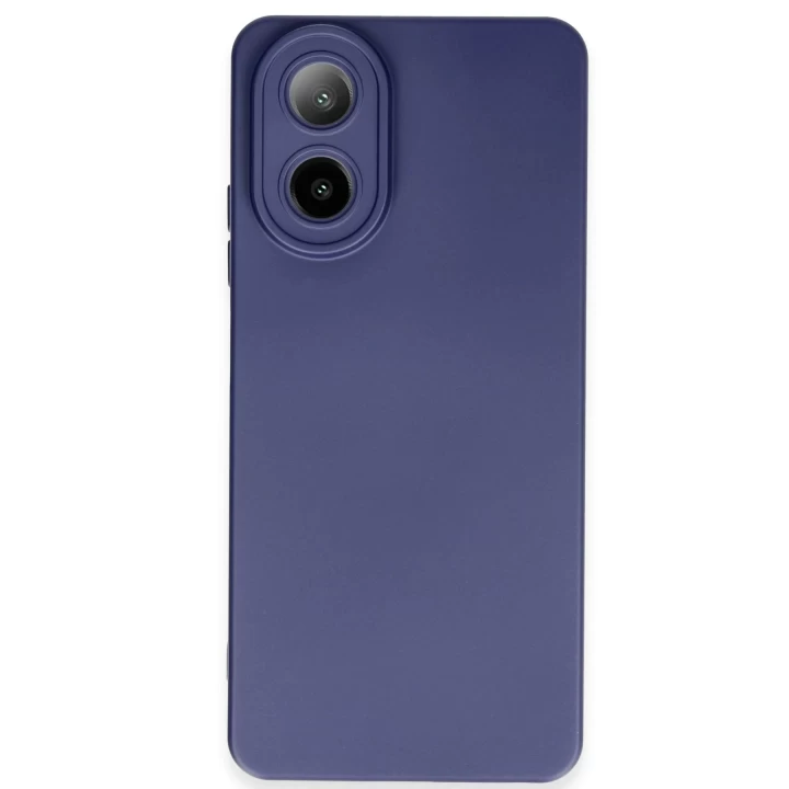 Oppo A38 Kılıf Nano içi Kadife Silikon - Lacivert