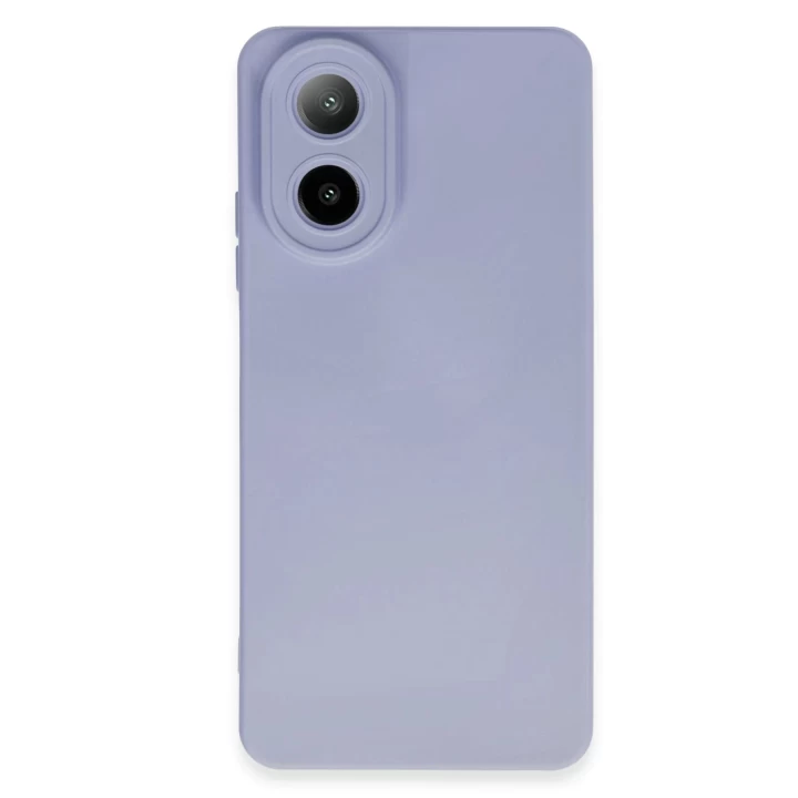 Oppo A38 Kılıf Nano içi Kadife Silikon - Lila