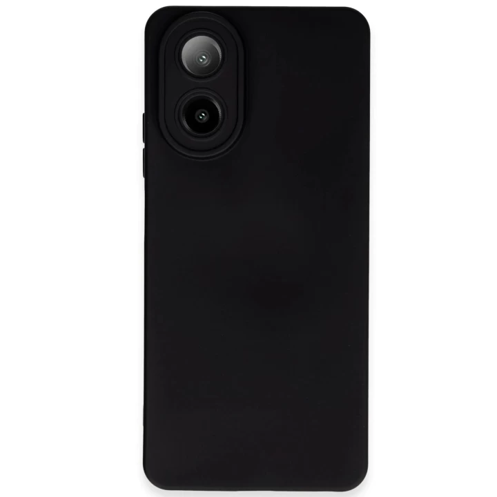 Oppo A38 Kılıf Nano içi Kadife Silikon - Siyah