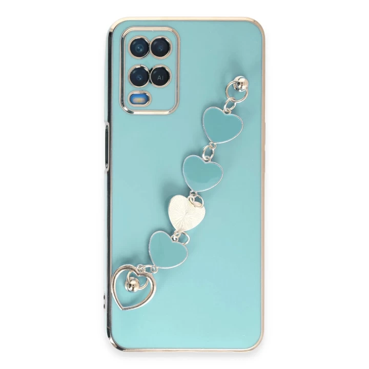 Oppo A54 4G Kılıf Esila Silikon - Su Yeşili