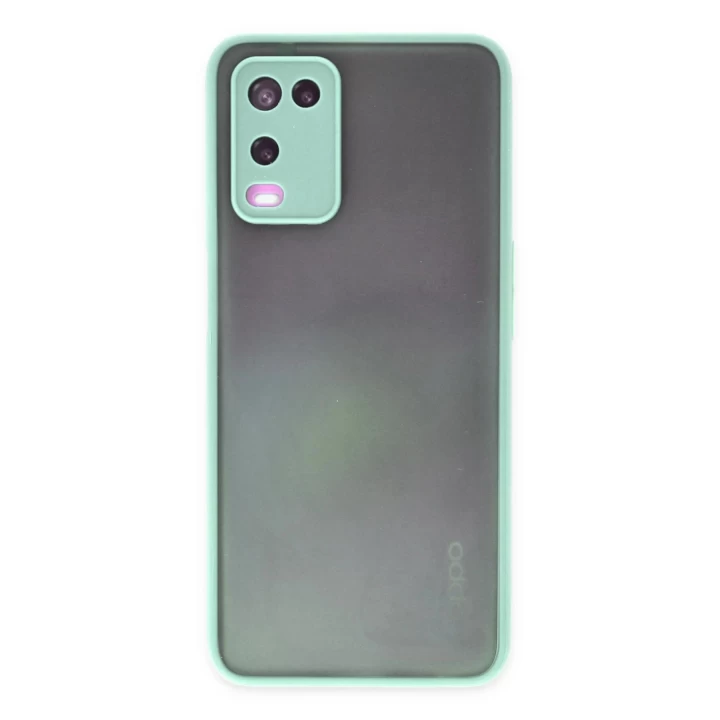 Oppo A54 4G Kılıf Montreal Silikon Kapak - Turkuaz