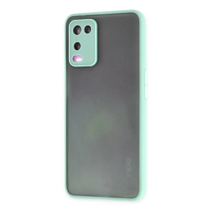 Oppo A54 4G Kılıf Montreal Silikon Kapak - Turkuaz