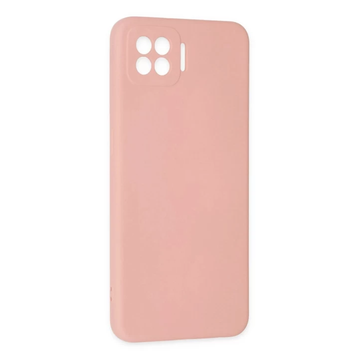 Oppo A73 Kılıf Nano içi Kadife Silikon - Pudra