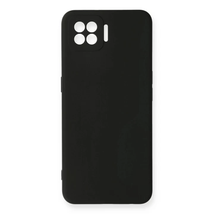 Oppo A73 Kılıf Nano içi Kadife Silikon - Siyah