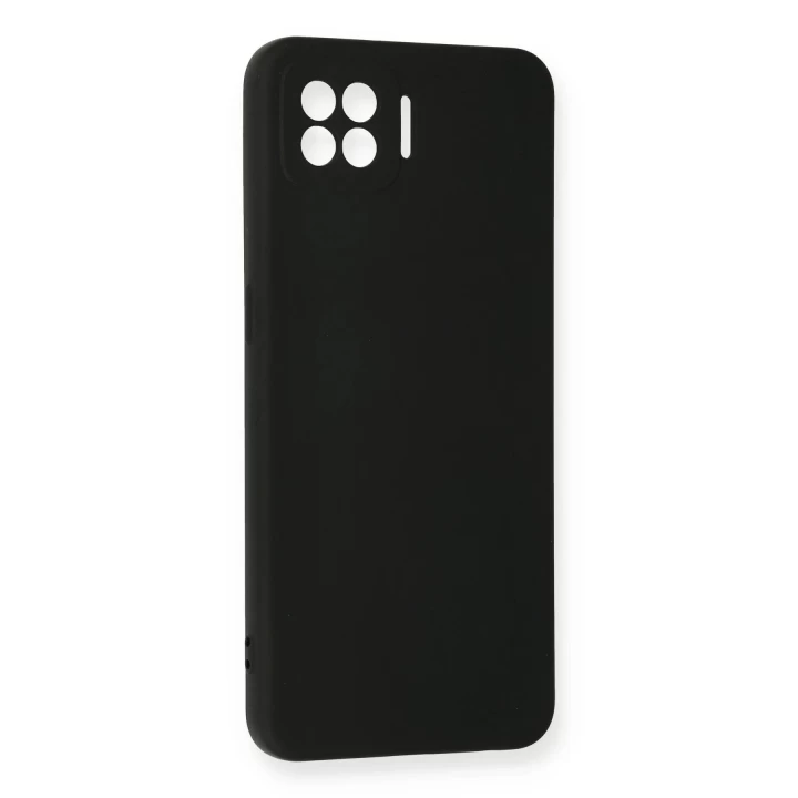 Oppo A73 Kılıf Nano içi Kadife Silikon - Siyah