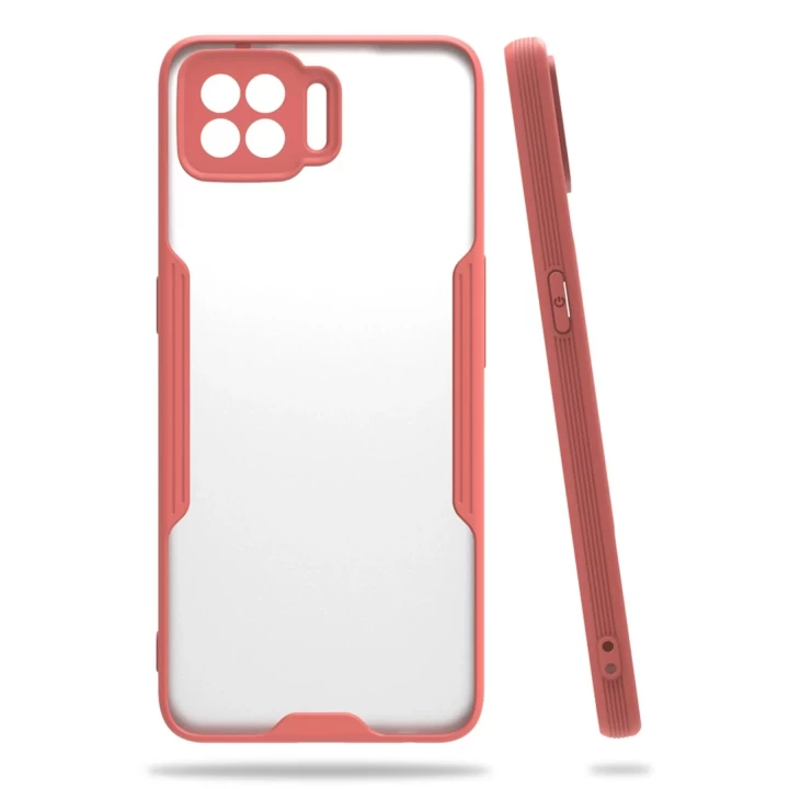 Oppo A73 Kılıf Platin Silikon - Pembe
