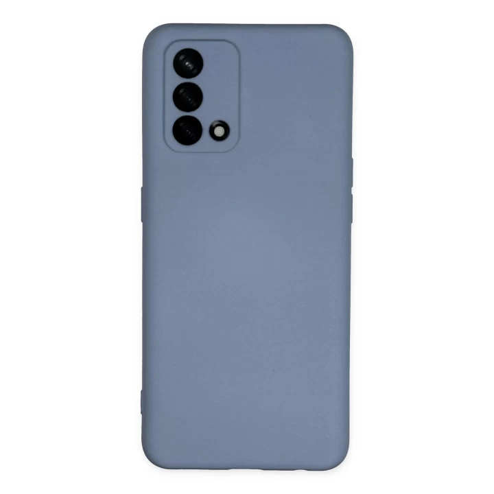 Oppo A74 4G Kılıf Nano içi Kadife Silikon - Gri