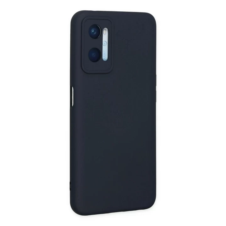 Oppo A96 Kılıf Nano içi Kadife Silikon - Lacivert