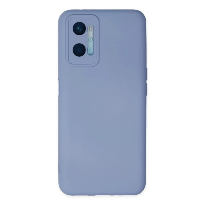 Oppo A96 Kılıf Nano içi Kadife Silikon - Lila