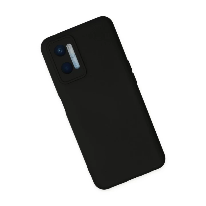 Oppo A96 Kılıf Nano içi Kadife Silikon - Siyah