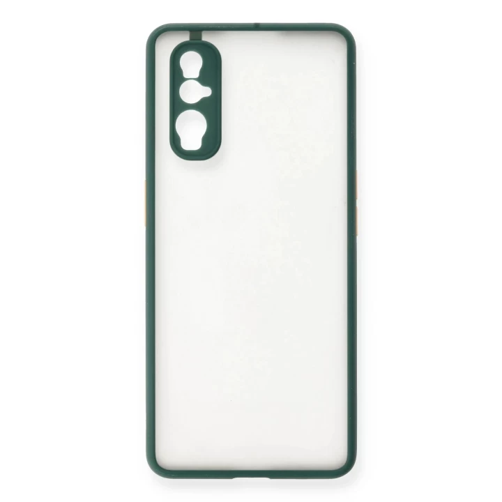 Oppo Find X2 Kılıf Montreal Silikon Kapak - Yeşil