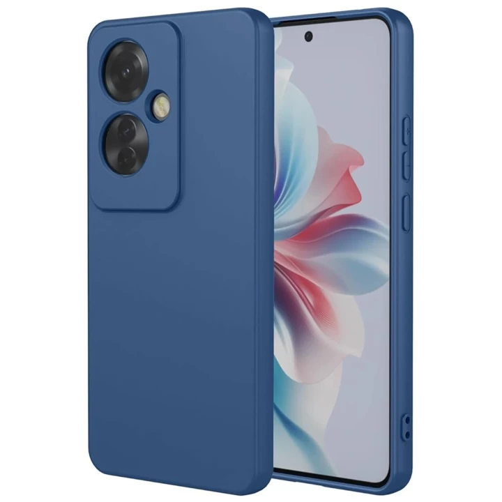 Oppo Reno 11F Kılıf First Silikon - Lacivert