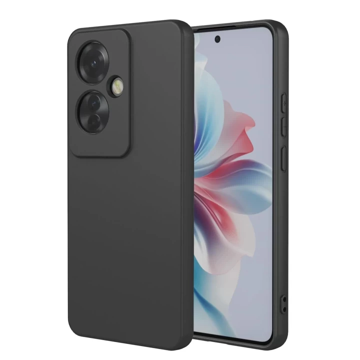 Oppo Reno 11F Kılıf First Silikon - Siyah
