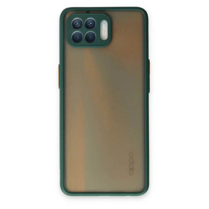 Oppo Reno 4 Lite Kılıf Montreal Silikon Kapak - Yeşil