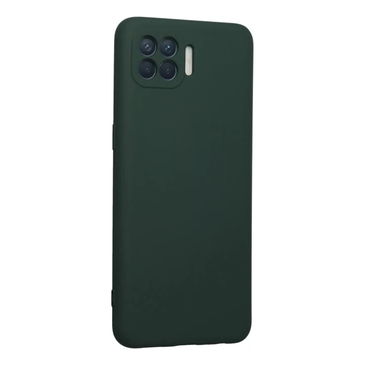 Oppo Reno 4 Lite Kılıf Nano içi Kadife Silikon - Koyu Yeşil