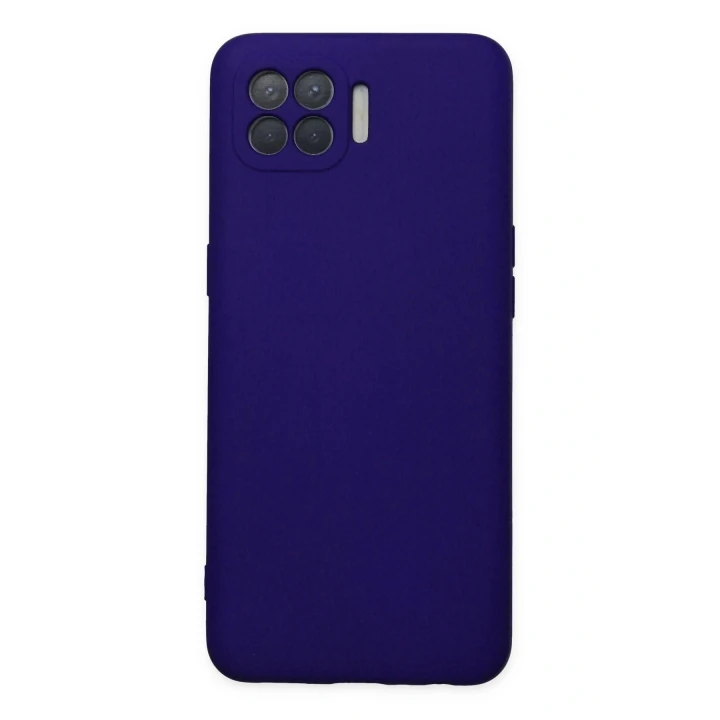 Oppo Reno 4 Lite Kılıf Nano içi Kadife Silikon - Mor