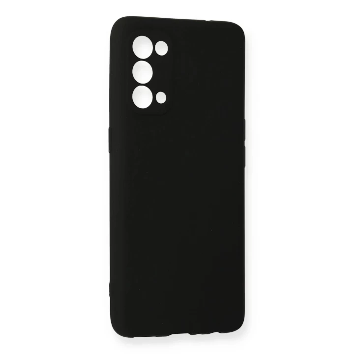 Oppo Reno 5 Kılıf First Silikon - Siyah