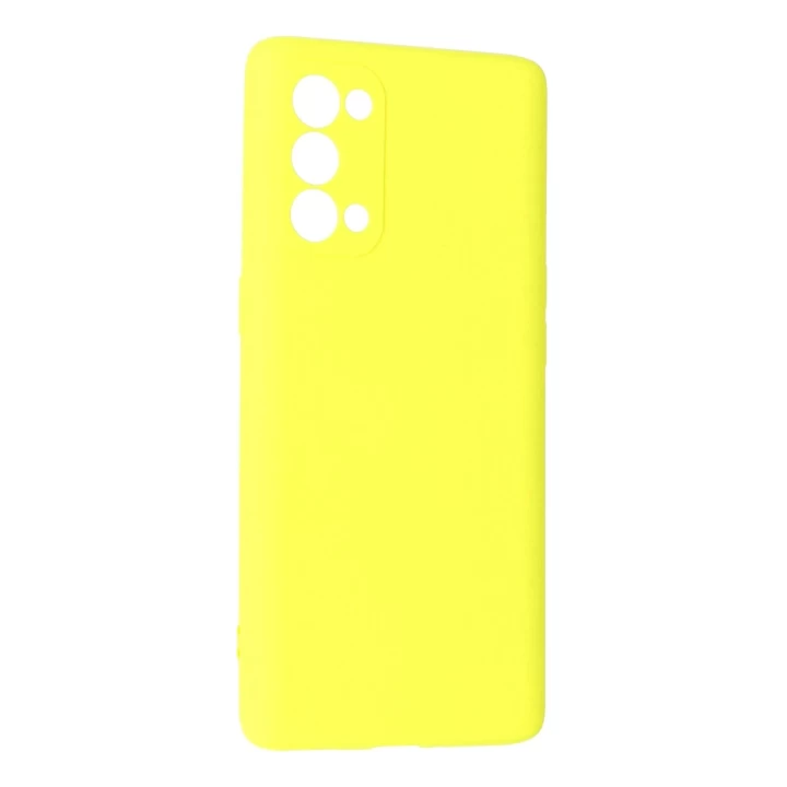 Oppo Reno 5 Pro Kılıf First Silikon - Sarı