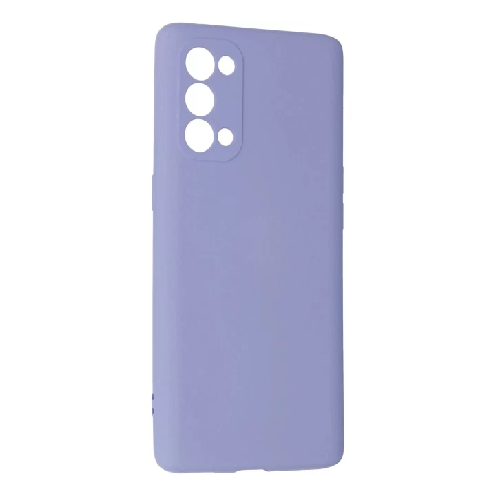 Oppo Reno 5 Pro Kılıf Nano içi Kadife Silikon - Lila