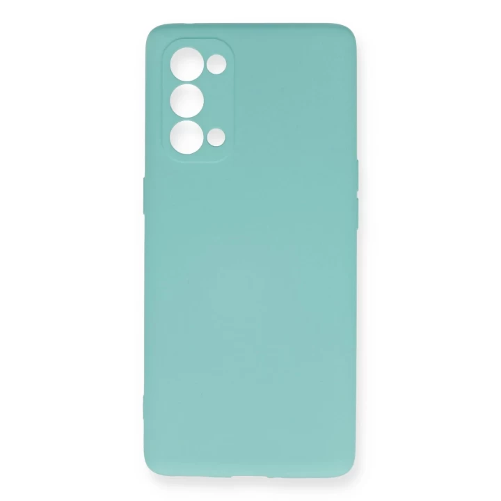 Oppo Reno 5 Pro Kılıf Nano içi Kadife Silikon - Turkuaz
