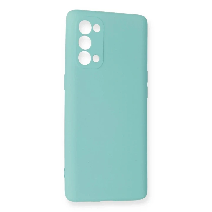 Oppo Reno 5 Pro Kılıf Nano içi Kadife Silikon - Turkuaz