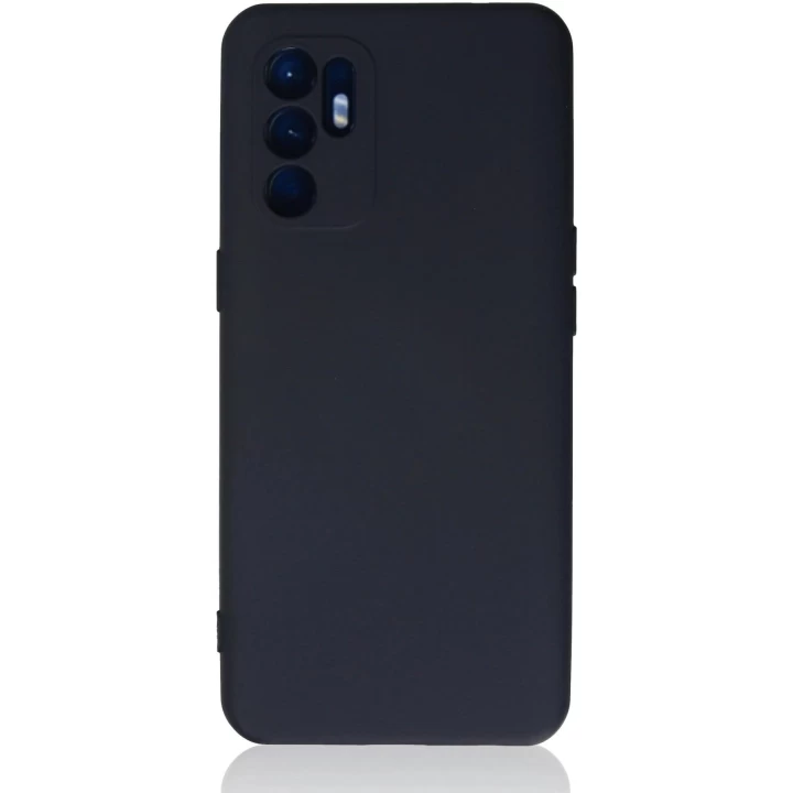 Oppo Reno 6 Kılıf Nano içi Kadife Silikon - Lacivert