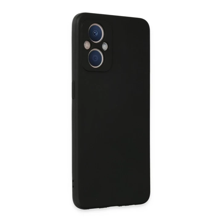 Oppo Reno 7 Lite Kılıf First Silikon - Siyah