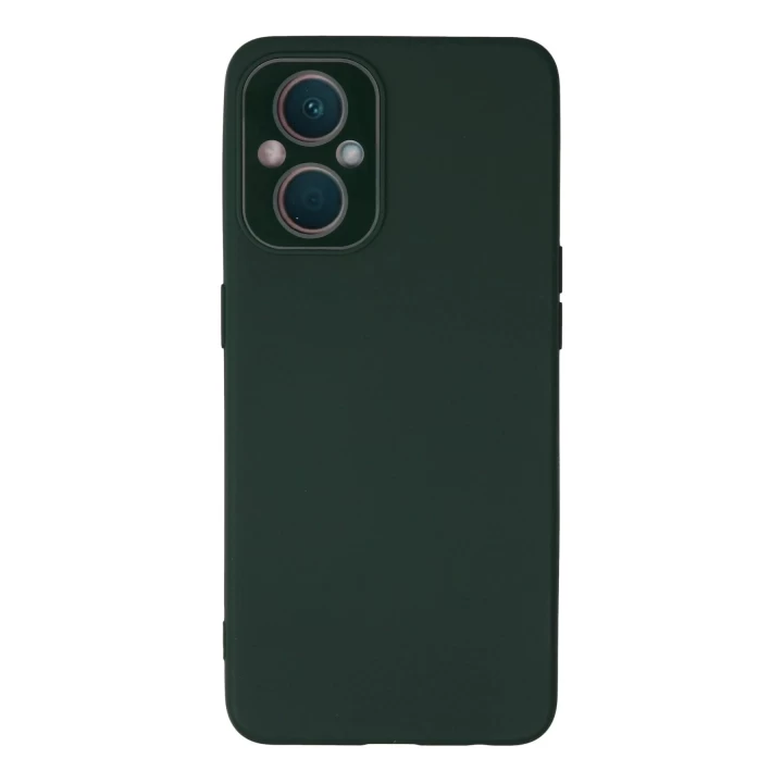 Oppo Reno 7 Lite Kılıf Lansman Glass Kapak - Koyu Yeşil