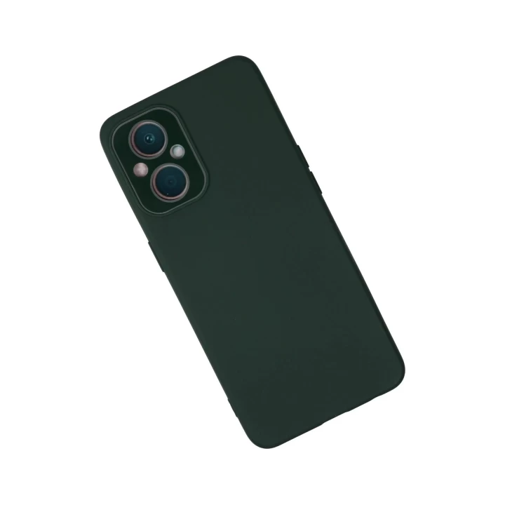 Oppo Reno 7 Lite Kılıf Lansman Glass Kapak - Koyu Yeşil