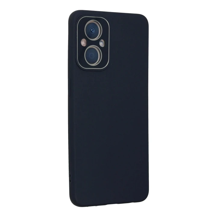 Oppo Reno 7 Lite Kılıf Lansman Glass Kapak - Lacivert