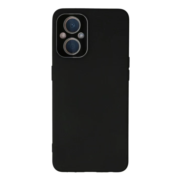 Oppo Reno 7 Lite Kılıf Lansman Glass Kapak - Siyah