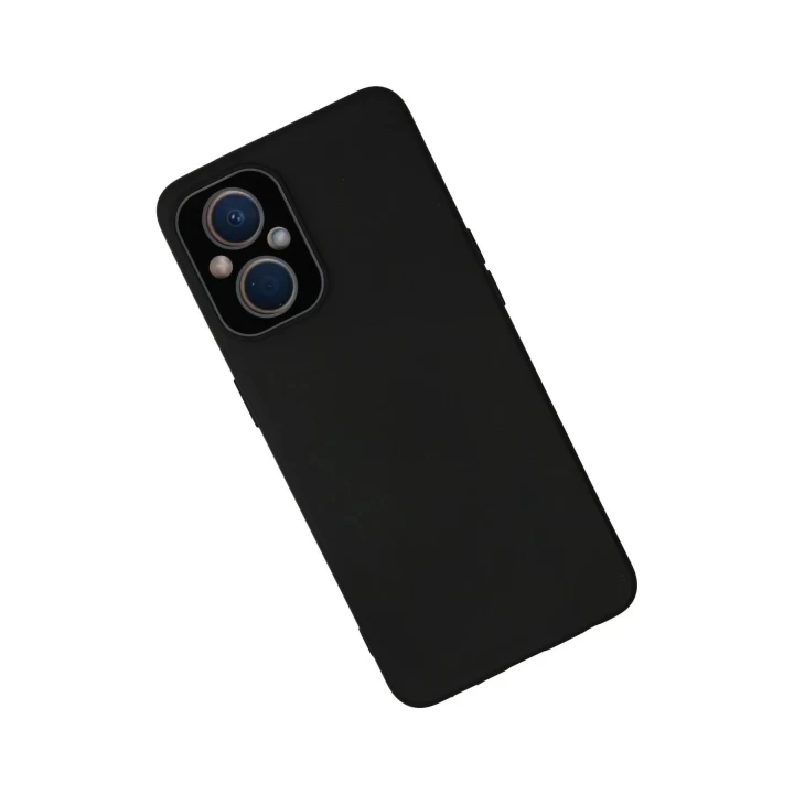 Oppo Reno 7 Lite Kılıf Lansman Glass Kapak - Siyah
