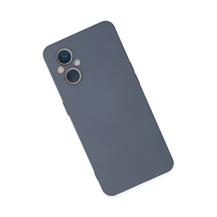 Oppo Reno 7 Lite Kılıf Nano içi Kadife Silikon - Gri