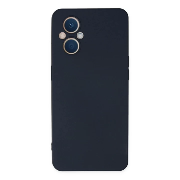 Oppo Reno 7 Lite Kılıf Nano içi Kadife Silikon - Lacivert